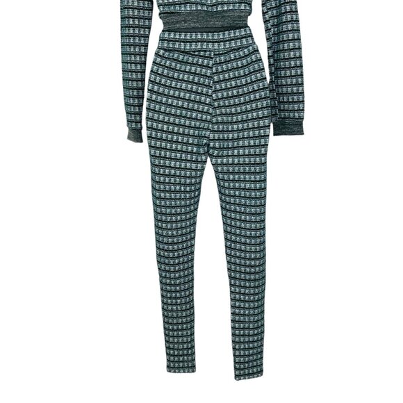 Shane Justin Runway Class Act Set S Green Tweed Legging Crop Jacket Streetwear - Picture 10 of 12